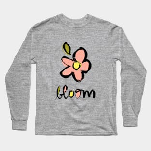 Bloom Flower Design Long Sleeve T-Shirt